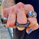 Sanity Jewelry 5th Finger Skull Ring - Galvanized or Black - SK04