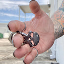 Sanity Jewelry 5th Finger Skull Ring - Galvanized or Black - SK04