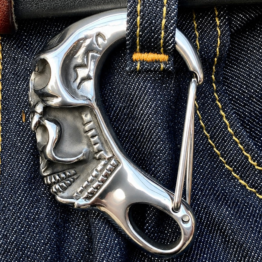 Key Clasp | Scream Skull - For Belt or Wallet / Key Chain | Sanity
