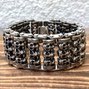 SANITY JEWELRY® Bracelet Thunder Roads - Skull Bracelet - 1.25 inch wide - B41