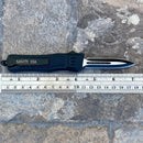 SANITY JEWELRY® D2 Steel 7” Frank Nitti Small - "Prohibition Series" - Double Sided Serrated Flag - SFDBS