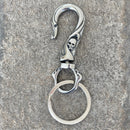 Sanity Jewelry Key Clasp Belt Clip / Clasp - Scrollwork Skull - Polished - Upgrade Your Wallet / Key Chain - WCC-19