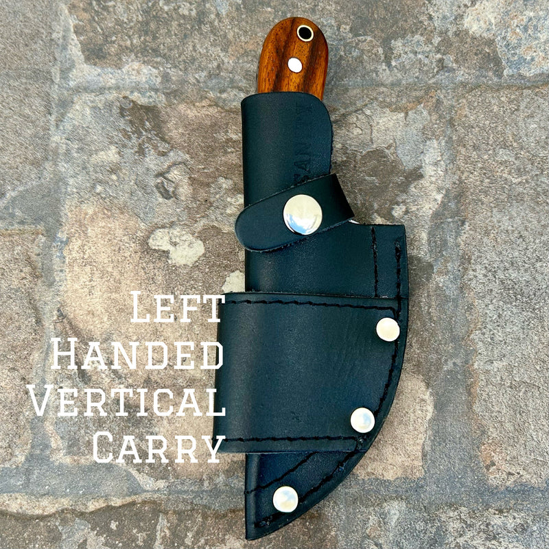 Sanity Jewelry Left Handed Vertical Jesse James - Rosewood - D2 Steel - Horizontal & Vertical Carry - 7 inches - JJ007