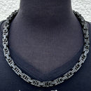 Sanity Jewelry Necklace 20 inches Daytona Necklace - Black - Road King - 3/4 inch wide