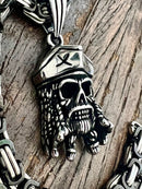 SANITY JEWELRY® Necklace Bone Crusher - Pirate Pendant - Necklace (836)