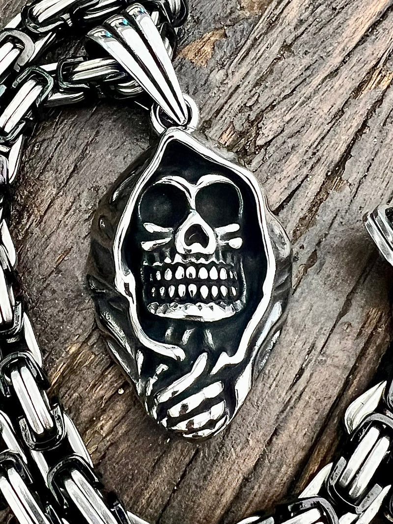 SANITY JEWELRY® Necklace Pendant Only Bone Crusher - Grim Reaper Pendant - Necklace (837)