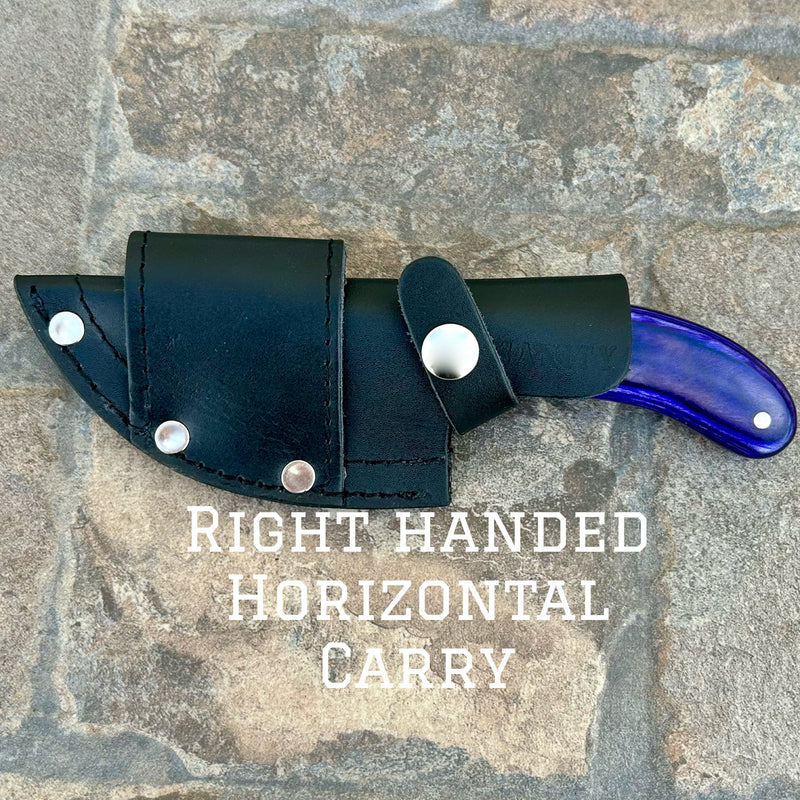 SANITY JEWELRY® Right Handed Horizontal Frank James - Purple Wood - Horizontal & Vertical Carry - 7 inches - FJ007