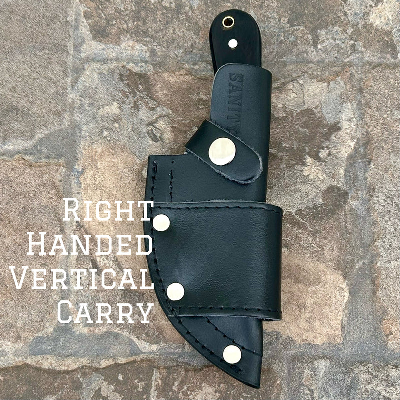 Sanity Jewelry Right Handed Vertical Jesse James - Buffalo Horn - D2 Steel - Horizontal & Vertical Carry - 7 inches - JJ002