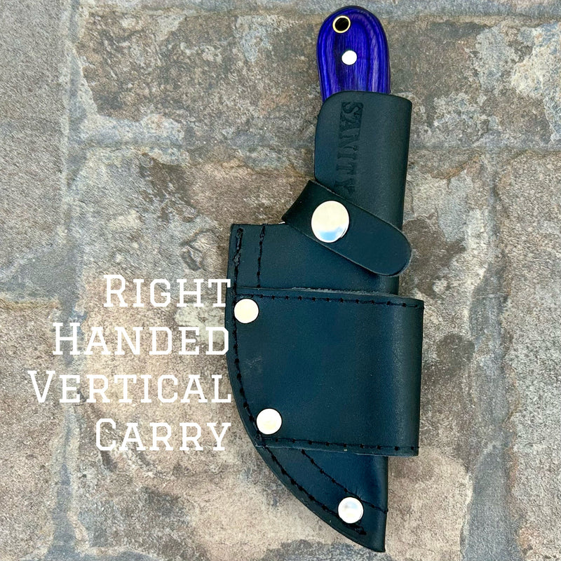 Sanity Jewelry Right Handed Vertical Jesse James - Purple Wood - D2 Steel - Horizontal & Vertical Carry - 7 inches - JJ021
