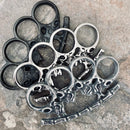 Sanity Jewelry Skull Ring 4 Finger Skull Ring Large - Pick A Color - FFSR123