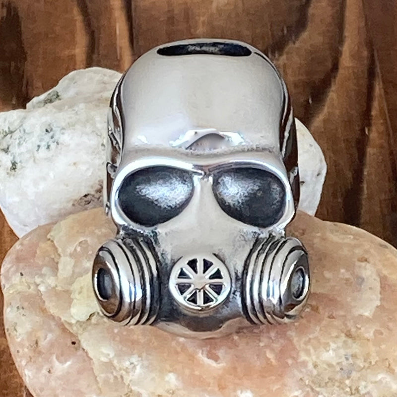 Sanity Jewelry Skull Ring 8 Gas Mask - Sizes 9- 16 - SLC77 CLEARANCE