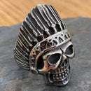 Sanity Jewelry Skull Ring "Bone Crusher" - Indian - R14