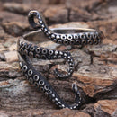 Sanity Jewelry Skull Ring Octopus Tentacle Ring - Silver - R180