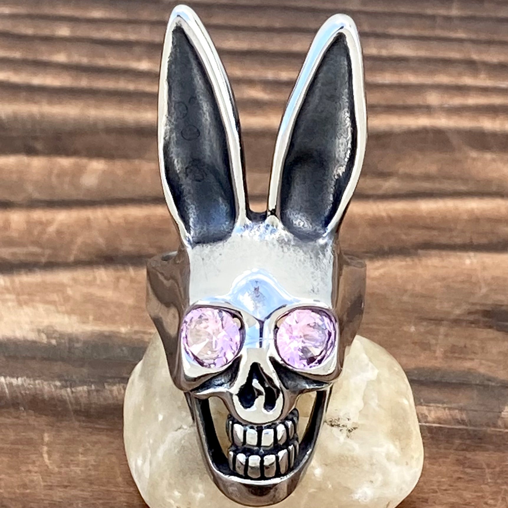 Bunny on sale skull ring