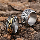 Sanity Jewelry Skull Ring Sanity's Band Collection - "The Tide" Ring - Gold & Silver - Sizes 7-16 - R92
