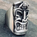 Sanity Jewelry Skull Ring Tiki Ring - Tiki Man Skull - R201