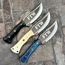 SANITY JEWELRY® Steel Rough Rider Series - FTW - D2 Steel - Bone - Horizontal & Vertical Carry - 10 inches - CUS38