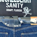 SANITY JEWELRY® Steel Rough Rider Series - USMC - D2 Steel - Bone - Horizontal & Vertical Carry - 10" - CUS50