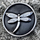 SANITY JEWELRY® Vest Pins Vest Pin - White Stone Dragonfly - PIN30