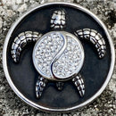 SANITY JEWELRY® Vest Pins Vest Pin - White Stone Turtle - PIN29