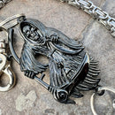 SANITY JEWELRY® Wallet Chain Black Grim Reaper Wallet Chain - Silver Daytona Deluxe - WC14