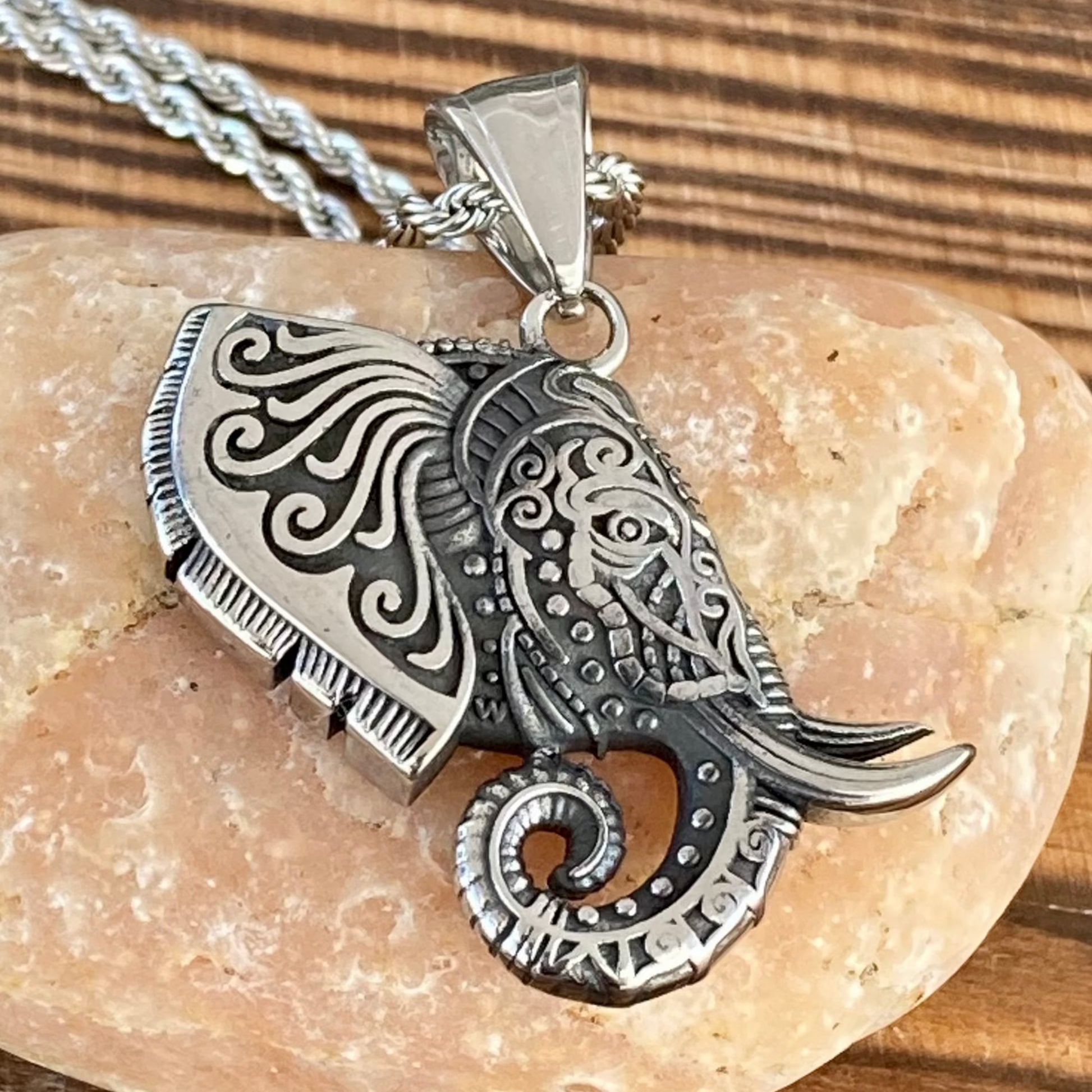 Elephant necklace for ashes deals