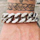 Sanity Jewelry Bracelet Bagger Bracelet - "EASY RIDER" - American Flag Brushed - 3/4" wide - B124