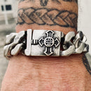 Sanity Jewelry Bracelet Bagger Bracelet - "EASY RIDER" - Cross Brushed - 3/4" wide - B121