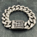Sanity Jewelry Bracelet Bagger Bracelet - "EASY RIDER" - FTW Brushed  - 3/4" wide - B117