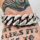 Sanity Jewelry Bracelet Bagger Bracelet - "EASY RIDER" - FTW Brushed  - 3/4" wide - B117
