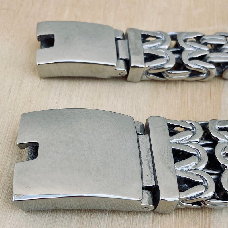 Sanity Jewelry Bracelet Chain Mail - Custom - Stainless - 1/2 inch wide B103