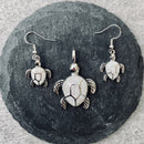 "Crystal Land Turtle" Earrings - SK2591E Earrings Biker Jewelry Skull Jewelry Sanity Jewelry Stainless Steel jewelry