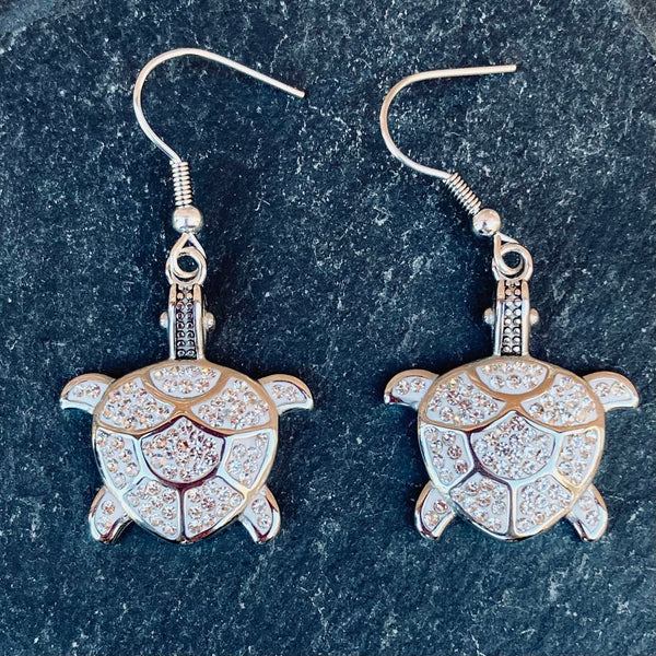 Sanity Jewelry Earrings "Crystal Land Turtle Large" Earrings - SK2592E