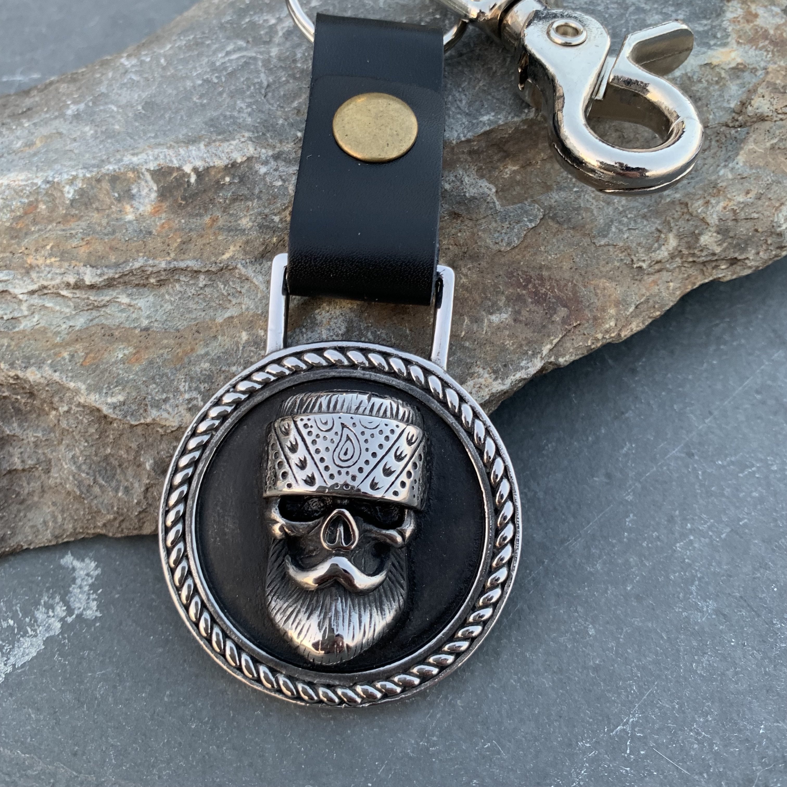 streetbrawlclothing Skull Keyfob Belt Chain 5 x Small Hole