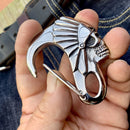 Belt Clip / Clasp - Chief - Upgrade Your Wallet / Key Chain - WCC-04 Key Clasp Biker Jewelry Skull Jewelry Sanity Jewelry Stainless Steel jewelry
