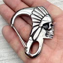 Belt Clip / Clasp - Chief - Upgrade Your Wallet / Key Chain - WCC-04 Key Clasp Biker Jewelry Skull Jewelry Sanity Jewelry Stainless Steel jewelry