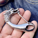 Belt Clip / Clasp - Dragon - Upgrade Your Wallet / Key Chain - WCC-07 Key Clasp Biker Jewelry Skull Jewelry Sanity Jewelry Stainless Steel jewelry