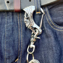 Belt Clip / Clasp - Grim Reaper - Upgrade Your Wallet / Key Chain - WCC-06 Key Clasp Biker Jewelry Skull Jewelry Sanity Jewelry Stainless Steel jewelry
