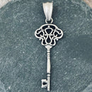 Womens Necklace, Womens key necklace, womens stainless steel necklace