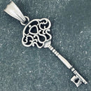 Womens Necklace, Womens key necklace, womens stainless steel necklace