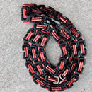 Sanity Jewelry Necklace Necklace - Red & Black - Daytona Beach Deluxe - 1/4 inch wide