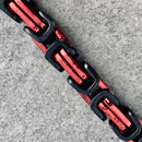 Sanity Jewelry Necklace Necklace - Red & Black - Daytona Beach Deluxe - 1/4 inch wide