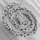 Necklace - Stainless Steel - Daytona Beach Deluxe 1/4 inch wide Necklace Biker Jewelry Skull Jewelry Sanity Jewelry Stainless Steel jewelry