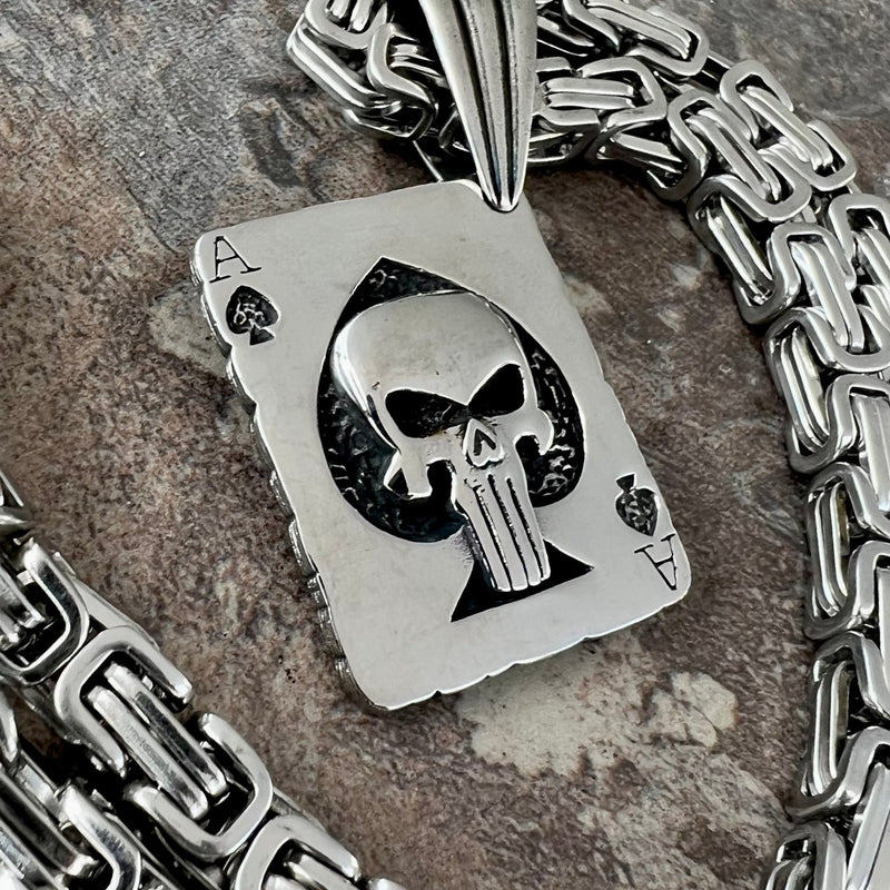 Sanity Jewelry Necklace "Sanity's Combo" - Ace of Spades Pendant & Necklace (279)