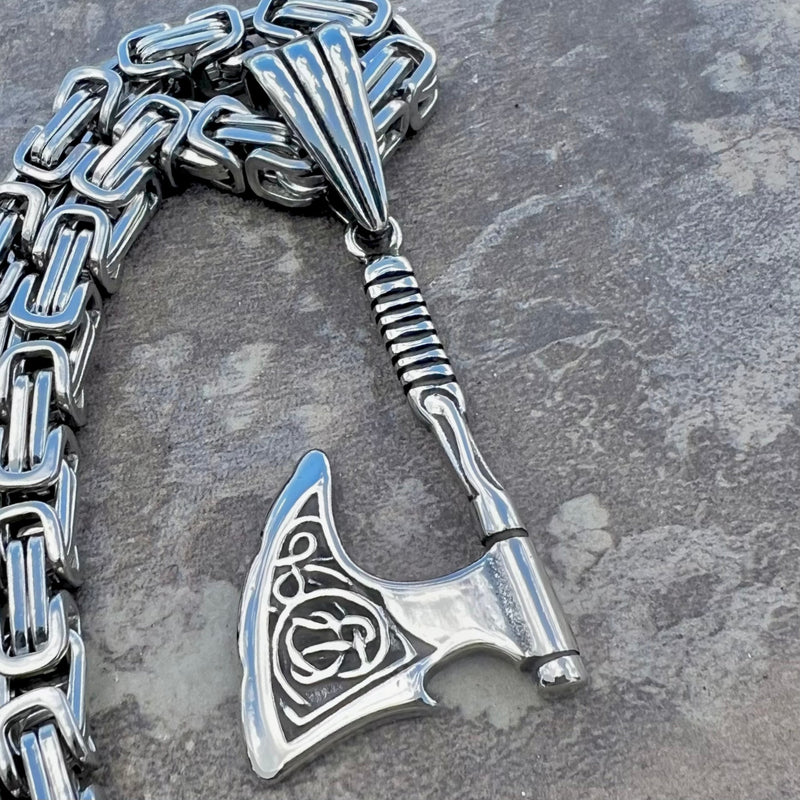 Sanity Jewelry Necklace "Sanity's Combo" - Viking Battle Axe Pendant & Necklace (740)