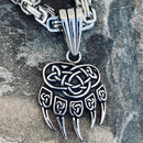 Sanity Jewelry Necklace "Sanity's Combo" - Viking Bear Paw (802) & Daytona Beach Chain 1/4