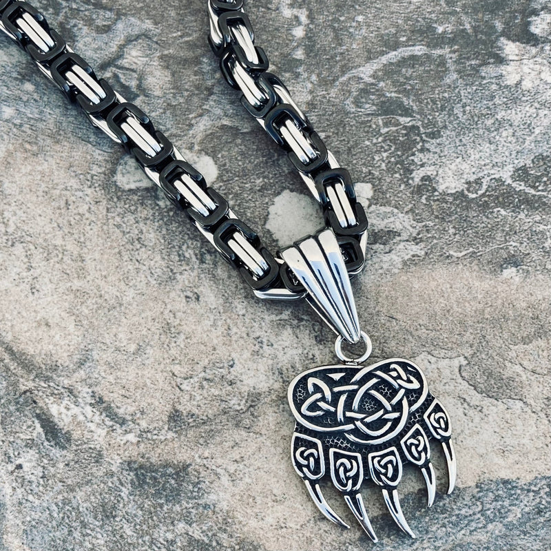 Sanity Jewelry Necklace "Sanity's Combo" - Viking Bear Paw (802) & Daytona Beach Chain 1/4
