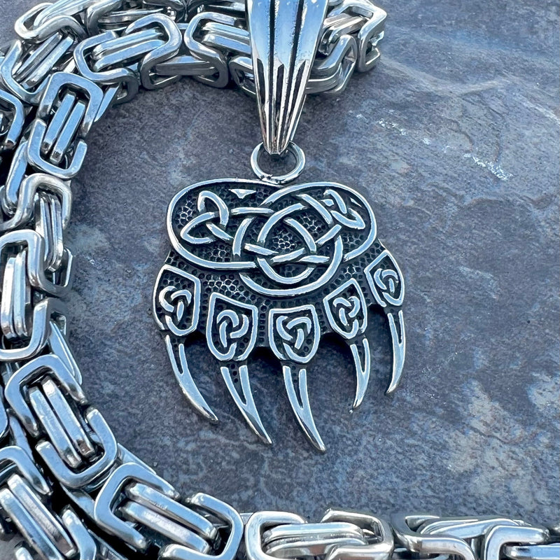 Sanity Jewelry Necklace "Sanity's Combo" - Viking Bear Paw Pendant & Necklace (802)