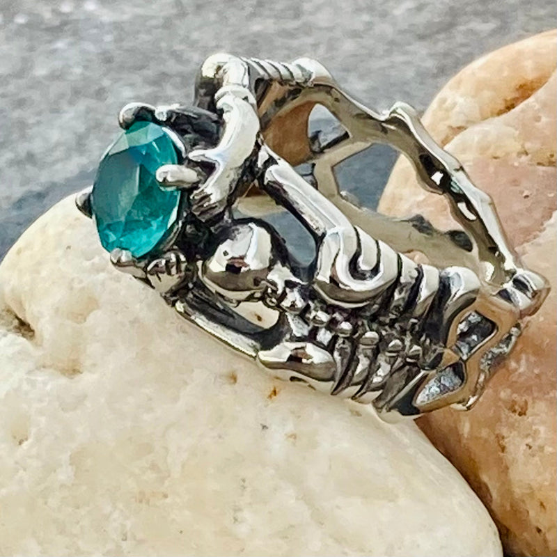 Sanity Jewelry Ring Ladies Ring - 03 March Birthday - Aquamarine - Size 4-11 - R109