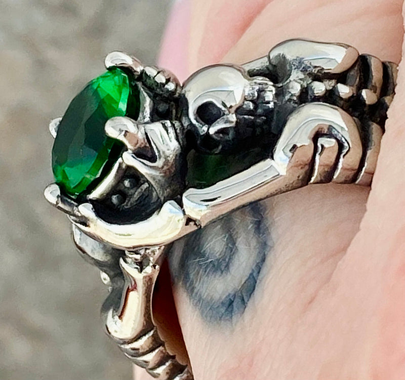 Sanity Jewelry Ring Ladies Ring - 05 May Birthday - Emerald - Size 4-11 - R111
